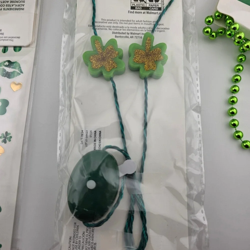 St Patrick's Day‎ Accessory Bundle Headbands Necklaces Tattoos Hair Clips